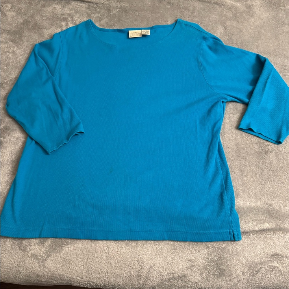 St. John's Bay Blue Women's Blouse